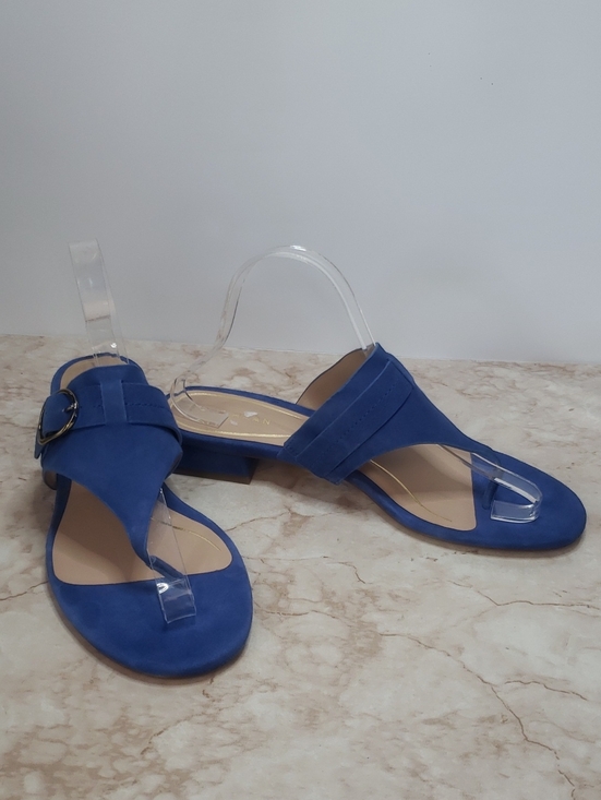 Cole Haan Shoes - Cole Haan Blue Suede Women's Low Heel Sandals Size 9